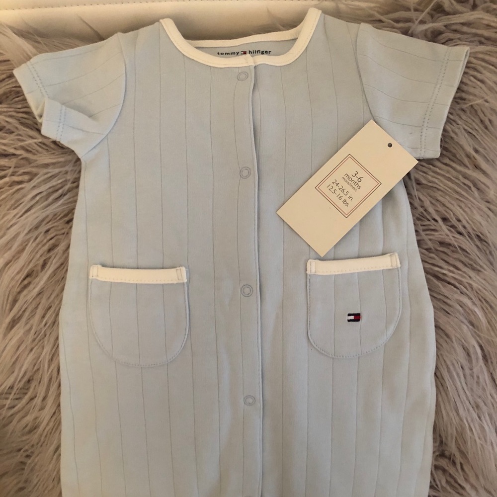 Brand new ! Tommy Hilfiger 3-6 M onesie